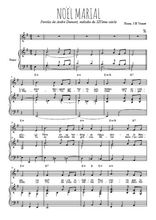 Téléchargez la partition de Noël marial en PDF pour Chant et piano