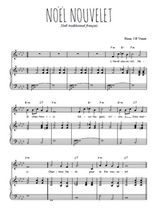 Téléchargez la partition de Noël Nouvelet en PDF pour Chant et piano