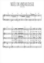 Téléchargez la partition de Noël en Andalousie en PDF pour 3 voix SAB et piano