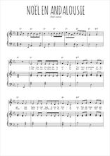 Téléchargez la partition de Noël en Andalousie en PDF pour Chant et piano