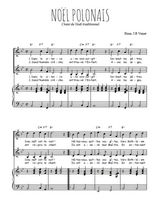 Téléchargez l'arrangement de la partition de Noël polonais en PDF pour deux voix égales et piano