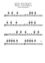 Téléchargez l'arrangement de la partition pour sax en Mib de la musique Noël polonais en PDF