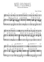 Téléchargez l'arrangement de la partition de noel-polonais en PDF pour Chant et piano