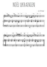 Téléchargez l'arrangement de la partition de noel-ukrainien en PDF pour Chant et piano