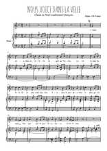 Téléchargez l'arrangement de la partition de noel-nous-voici-dans-la-ville en PDF pour Chant et piano