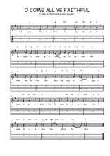 Téléchargez la tablature de la musique Traditionnel-O-come-all-ye-Faithful en PDF