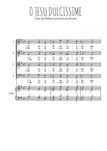 Téléchargez l'arrangement de la partition de O jesu mi dulcissime en PDF pour 4 voix mixtes et piano