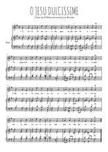 Téléchargez l'arrangement de la partition de o-jesu-mi-dulcissime en PDF pour Chant et piano