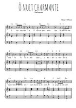 Téléchargez l'arrangement de la partition de noel-o-nuit-charmante en PDF pour Chant et piano