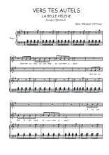 Téléchargez l'arrangement de la partition de Vers tes autels en PDF pour deux voix égales et piano