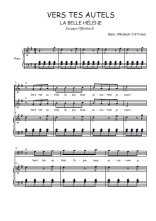 Téléchargez l'arrangement de la partition de Vers tes autels en PDF pour trois voix mixtes et piano