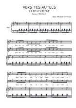 Téléchargez la partition de Vers tes autels en PDF pour 4 voix SATB et piano