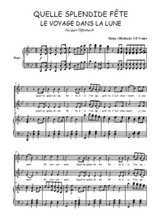 Téléchargez l'arrangement de la partition de Quelle splendide fête en PDF pour deux voix égales et piano