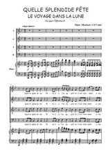 Téléchargez la partition de Quelle splendide fête en PDF pour 4 voix SATB et piano