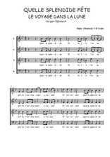 Téléchargez l'arrangement de la partition de Jacques-Offenbach-Quelle-splendide-fete en PDF à quatre voix