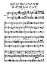 Téléchargez l'arrangement de la partition de Jacques-Offenbach-Quelle-splendide-fete en PDF pour Chant et piano