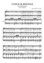 Téléchargez l'arrangement de la partition de Choeur de brigands en PDF pour deux voix égales et piano