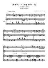 Téléchargez l'arrangement de la partition de Le bruit des bottes en PDF pour deux voix égales et piano