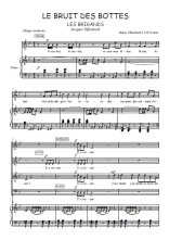Téléchargez l'arrangement de la partition de Le bruit des bottes en PDF pour 4 voix mixtes et piano