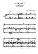Téléchargez la partition de Vole, vole en PDF pour Chant et piano