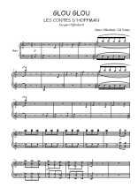 Téléchargez l'arrangement de la partition de Glou glou en PDF pour deux voix égales et piano