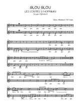 Téléchargez l'arrangement de la partition de Jacques-Offenbach-Glou-glou en PDF à deux voix