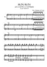 Téléchargez la partition de Glou glou en PDF pour 3 voix SAB et piano