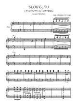 Téléchargez la partition de Glou glou en PDF pour 4 voix SATB et piano