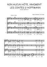 Téléchargez l'arrangement de la partition de Jacques-Offenbach-Non-aucun-hote-vraiment en PDF à quatre voix