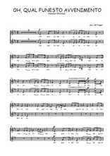 Téléchargez l'arrangement de la partition de Gaetano-Donizetti-Oh-qual-funesto-avvenimento en PDF à deux voix