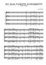 Téléchargez l'arrangement de la partition de Gaetano-Donizetti-Oh-qual-funesto-avvenimento en PDF à quatre voix