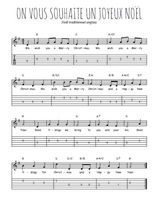 Téléchargez la tablature de la musique on-vous-souhaite-un-joyeux-noel en PDF