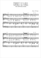 Téléchargez l'arrangement de la partition de Ornez le hall en PDF pour deux voix égales et piano