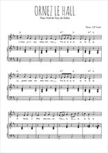 Téléchargez la partition de Ornez le hall en PDF pour Chant et piano