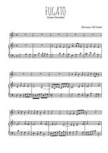 Téléchargez la partition de Fugato en ré mineur en PDF pour Mélodie et piano