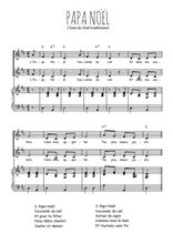 Téléchargez la partition de Papa Noël en PDF pour Chant et piano
