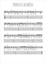 Téléchargez la tablature de la musique Traditionnel-Pedro-est-au-Bresil en PDF