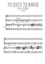 Téléchargez l'arrangement de la partition de wa-mozart-per-queste-tue-manine en PDF pour Chant et piano