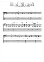 Téléchargez la tablature de la musique Traditionnel-Perrine-etait-servante en PDF