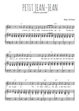 Téléchargez l'arrangement de la partition de savoie-petit-jean-jean en PDF pour Chant et piano