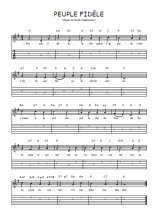 Téléchargez la tablature de la musique Traditionnel-Peuple-fidele en PDF