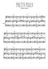 Téléchargez la partition de Pretty Polly en PDF pour Chant et piano