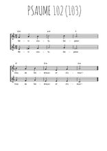 Téléchargez l'arrangement de la partition de Traditionnel-Psaume-102 en PDF à deux voix
