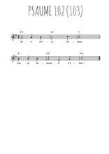 Traditionnel - Psaume 102