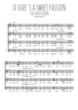 Téléchargez l'arrangement de la partition de Henry-Purcell-If-love-s-a-sweet-passion en PDF à quatre voix