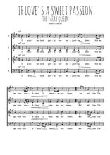 Téléchargez l'arrangement de la partition de If love's a sweet passion en PDF à quatre voix SATB