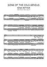 Téléchargez la partition de King Arthur, Song of the Cold Genius en PDF pour Chant et piano