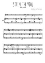 Téléchargez l'arrangement de la partition de purcell-strike-the-viol-orpheus-britannicus en PDF pour Chant et piano
