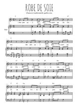 Téléchargez l'arrangement de la partition de Traditionnel-Robe-de-soie en PDF pour Chant et piano