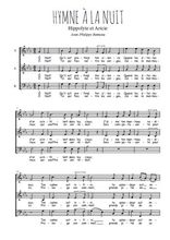 Téléchargez l'arrangement de la partition de jean-philippe-rameau-hymne-a-la-nuit en PDF à trois voix